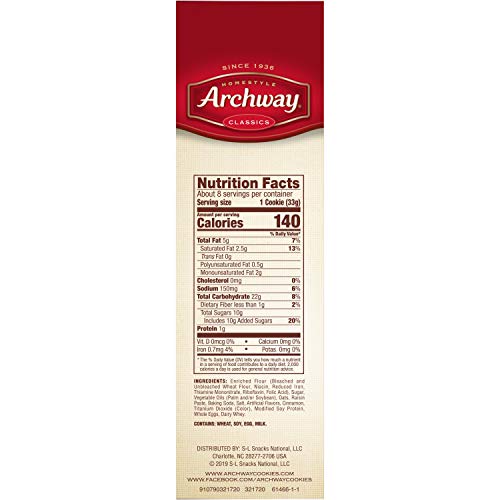 Archway Cookies, Soft Iced Oatmeal Cookies, 9.25 Oz Pack of 9