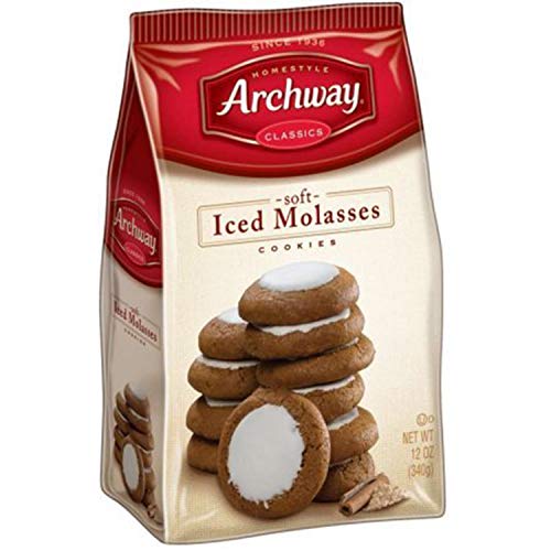 Archway Iced Molasses Cookies, 12 Ounce Pack Of 2