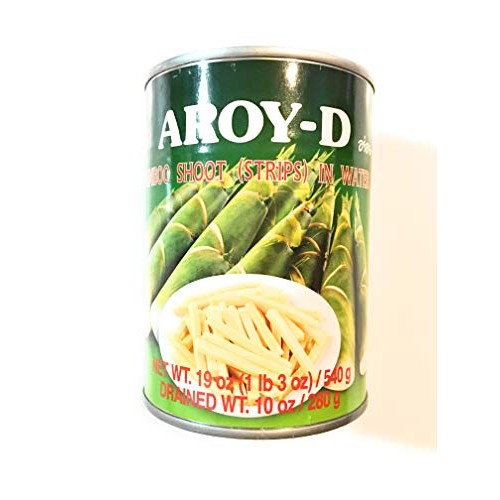 Aroy-D Bamboo Shoot Strips In Water 19 Oz4 Pack