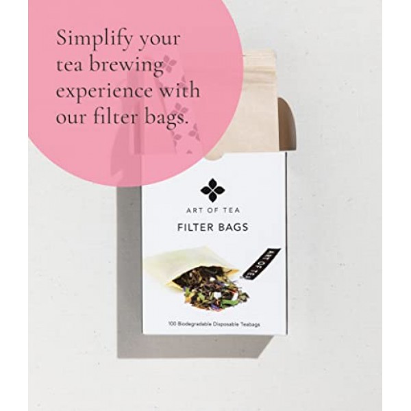 Art of Tea | Organic English Breakfast Tea | 50 Caffeinated Specialty  Pyramid Tea Bag Sachets