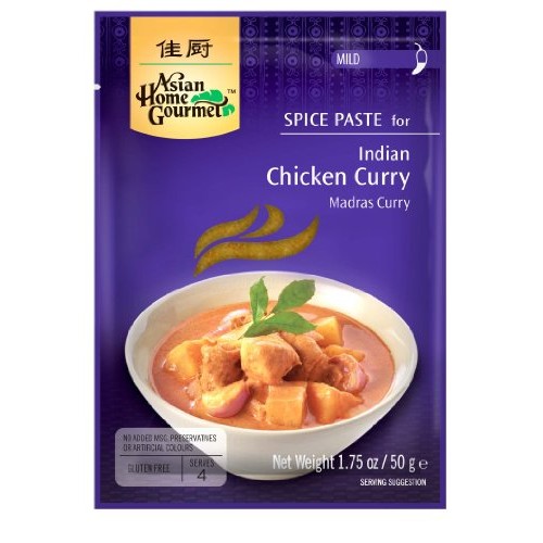 Asian Home Gourmet, Indian Spice Chicken Curry Madras Curry Mi