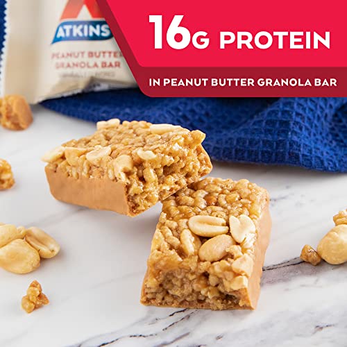 Atkins Protein-Rich Meal Bar, Keto Friendly, Peanut Butter Grano...