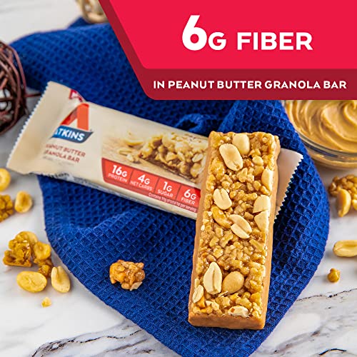 Atkins Protein-Rich Meal Bar, Keto Friendly, Peanut Butter Grano...