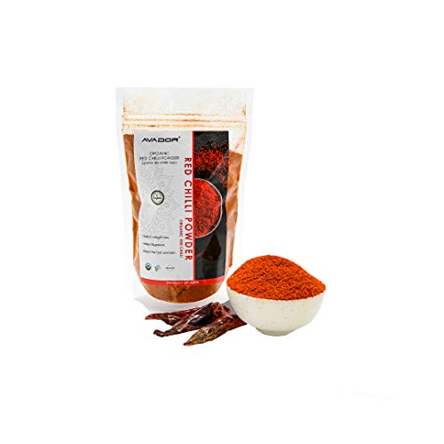 AVADOR USDA Certified Organic All Natural Red Chilli Powder 200 ...