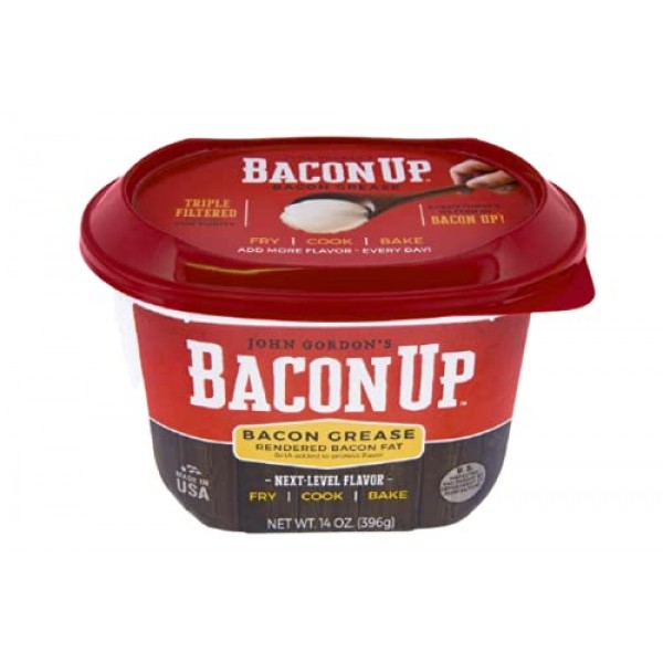 Bacon Up Bacon Grease for Cooking - 9lb Pail of Authentic Bacon Fat for  Cooking, Frying and Baking - Triple-Filtered for Purity, No Carbs,  Gluten-Free and Shelf-Stable