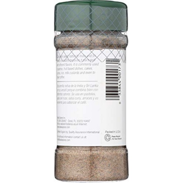 2.5 oz Jar Badia Organic/Ground/Cardamom/Powder/Cardamomo/Organico/Polvo/ Molido