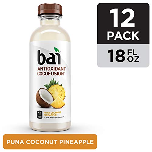 Bai Coconut Flavored Water, Puna Coconut Pineapple, Antioxidant