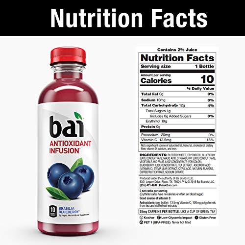 Bai Flavored Water, Rainforest Variety Pack, Antioxidant Infused