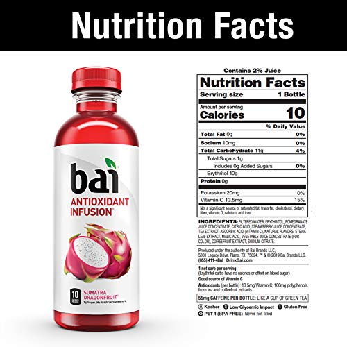 Bai Flavored Water, Rainforest Variety Pack, Antioxidant Infused