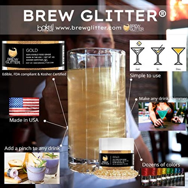 Yellow Edible Beer Dust & Cocktail Glitter