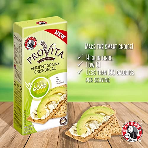 Bakers Provita | High Fibre | Keto friendly Ancient Grains Cris...