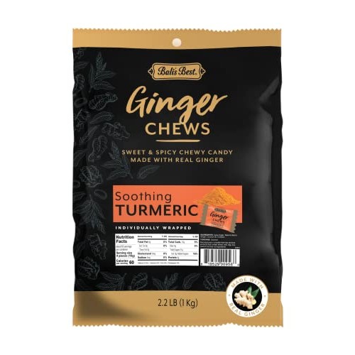 Balis Best Ginger Chews - Soothing Turmeric Flavor 2.2 LB Bulk...