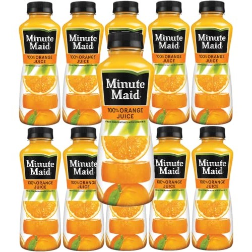 Minute Maid Orange Juice, 12oz Bottles, Pack of 10