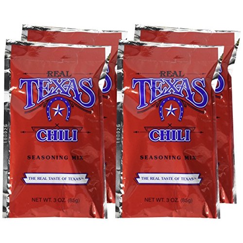 Real Texas Chili Seasoning Spice Mix - 3 Ounce 4 Pack