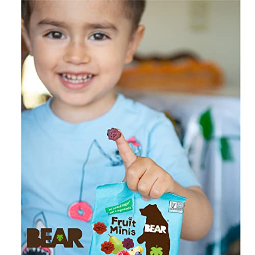 BEAR Real Fruit Snack Minis, Raspberry/Blueberry, No added Sugar...