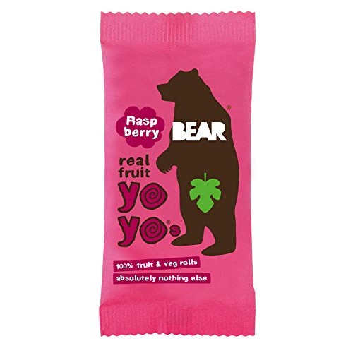 Bear - Real Fruit Yoyos - Raspberry - 0.7 Ounce 12 Count - No