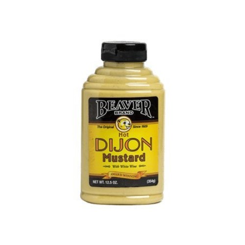 Beaver Dijon Hot Mustard With Wine, 12.5 Ounce Squeeze Bottle