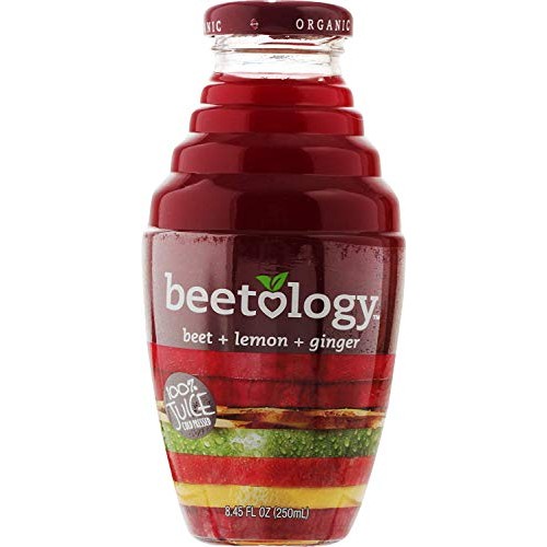 Beetology Beet Plus Lemon Plus Ginger Juice, 8.45 Fl Oz Pack of 6