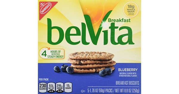 BelVita Breakfast Biscuits, Blueberry Breakfast Biscuits,