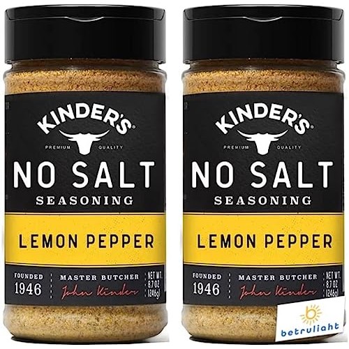 Kinders Seasoning No Salt Lemon Pepper 8.7oz. is Gluten Free, ...