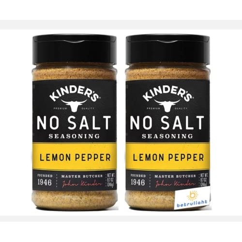 Kinders Seasoning No Salt Lemon Pepper 8.7oz. is Gluten Free, ...