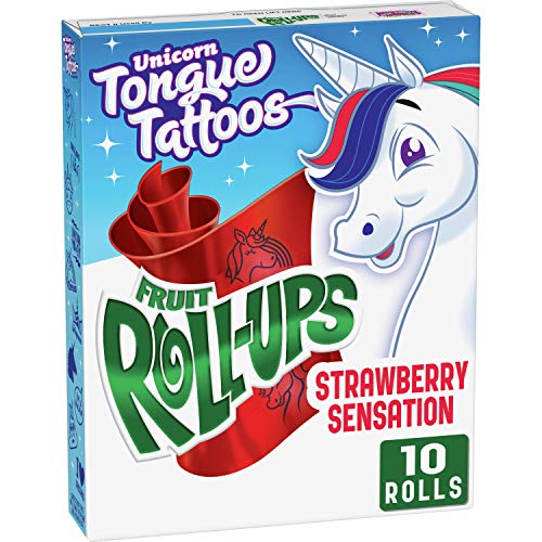 Betty Crocker Fruit Snacks Fruit Roll-Ups, Strawberry Sensation,