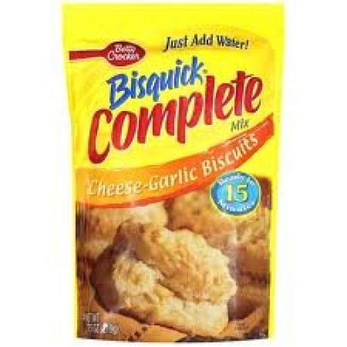 Betty Crocker Bisquick Complete Cheese-Garlic Biscuit Mix, Just