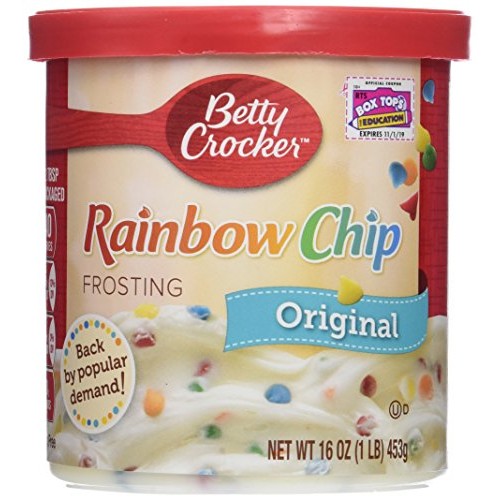 Betty Crocker, Rich &Amp; Creamy Frosting, Rainbow Chip, 16Oz Tub P