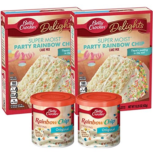 Betty Crocker Super Moist Party Rainbow Chip Cake Mix And Betty