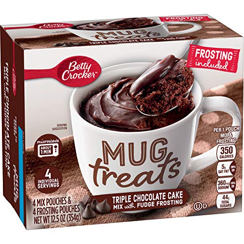 Betty Crocker Baking Mug Treats Triple Chocolate Cake Mix With F