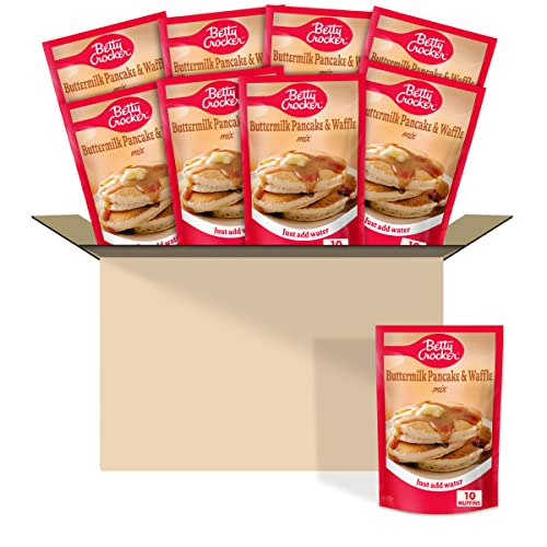 Betty Crocker Buttermilk Pancake Mix 6.75 Oz Pouch Pack Of 9