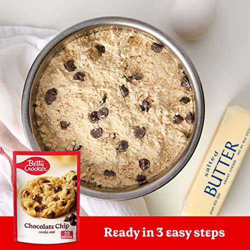 Betty Crocker Chocolate Chip Cookie Mix, 1.09 Pound Pack Of 12