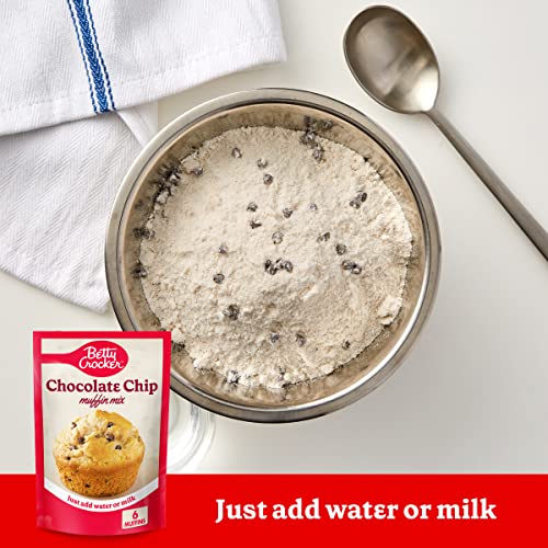 Betty Crocker Chocolate Chip Muffin Mix, 6.5 oz Pack of 9