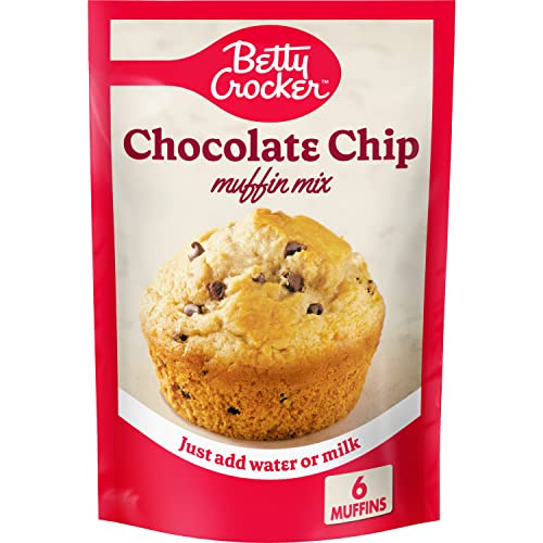 Betty Crocker Chocolate Chip Muffin Mix, 6.5 oz Pack of 9