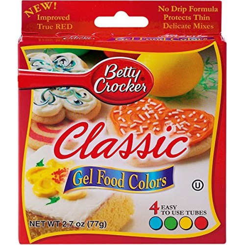 Betty Crocker Classic Gel Food Colors - 4 Ct