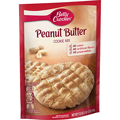 Betty Crocker Cookie Mix, Peanut Butter, 17.5 Oz