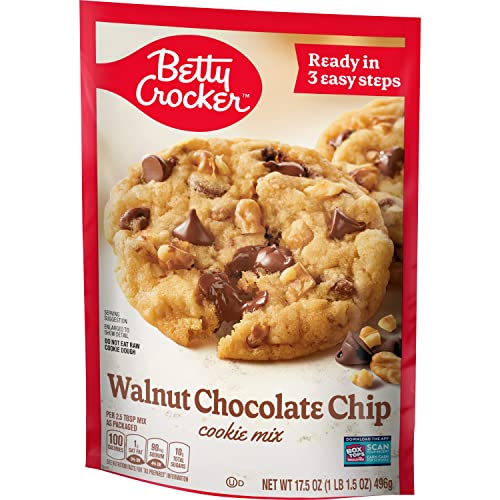 Betty Crocker Cookie Mix, Walnut Chocolate Chip, 17.5 oz Pouch