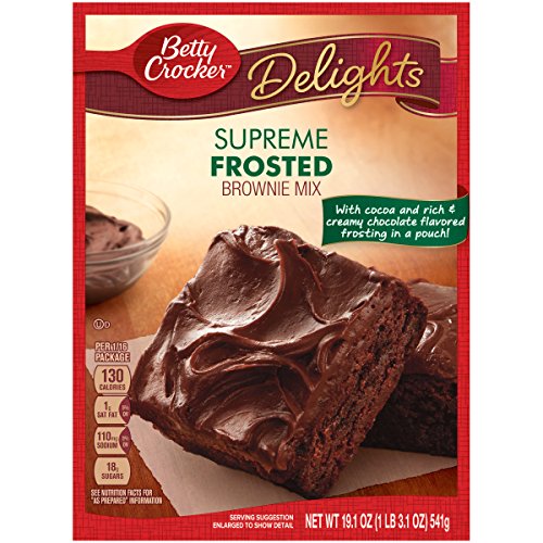 Betty Crocker Delights Brownie Mix Supreme Frosted, 19.1 Oz Pac