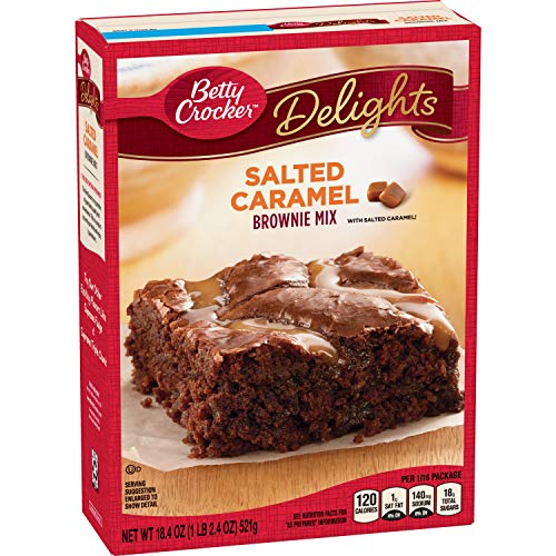 Betty Crocker Delights Salted Caramel Brownie Mix 18.4 Oz