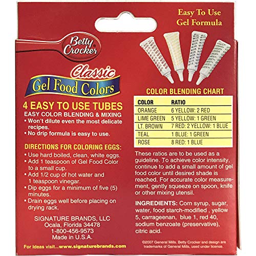 Betty Crocker Food Coloring Gel, 2.72 Oz