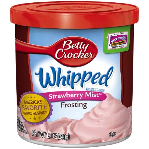 Betty Crocker Frosting Whipped Strawberry Mist 12.0 Oz Pack of 2