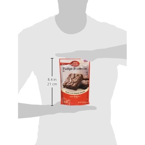 Betty Crocker Fudge Brownie Mix, 10.25-Ounce Pouches Pack Of 3