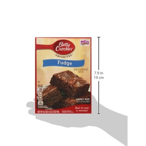 Betty Crocker Fudge Brownie Mix Family Size 18.3Oz. Pack Of 4