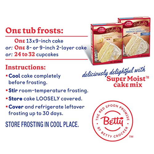 Betty Crocker Gluten Free Lemon Frosting, 16 Oz Pack Of 8