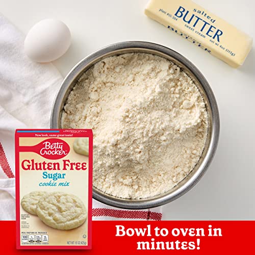 Betty Crocker Gluten Free Sugar Cookie Mix, 15 oz Pack of 6