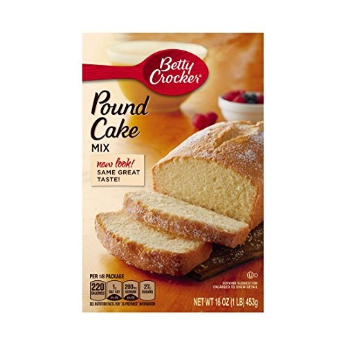 Betty Crocker Golden Pound Cake Mix, 16 Ounce -- 12 Per Case.