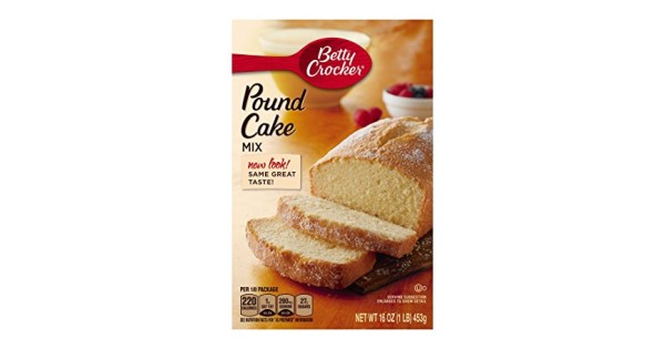 Betty Crocker Golden Pound Cake Mix, 16 Ounce -- 12 per ...