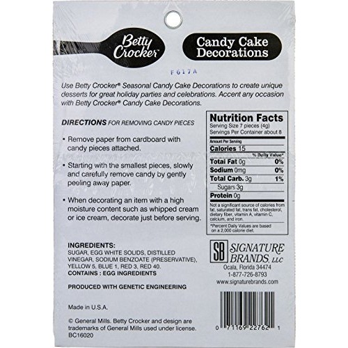 Betty Crocker Happy Birthday” Candy Cake Decorations, 1.1 Ounce