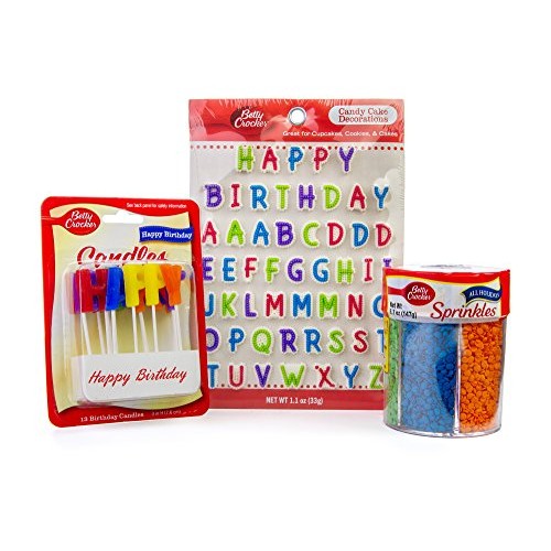 Betty Crocker Happy Birthday” Candy Cake Decorations, 1.1 Ounce