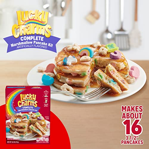 Betty Crocker Lucky Charms Complete Marshmallow Pancake Mix, 14.